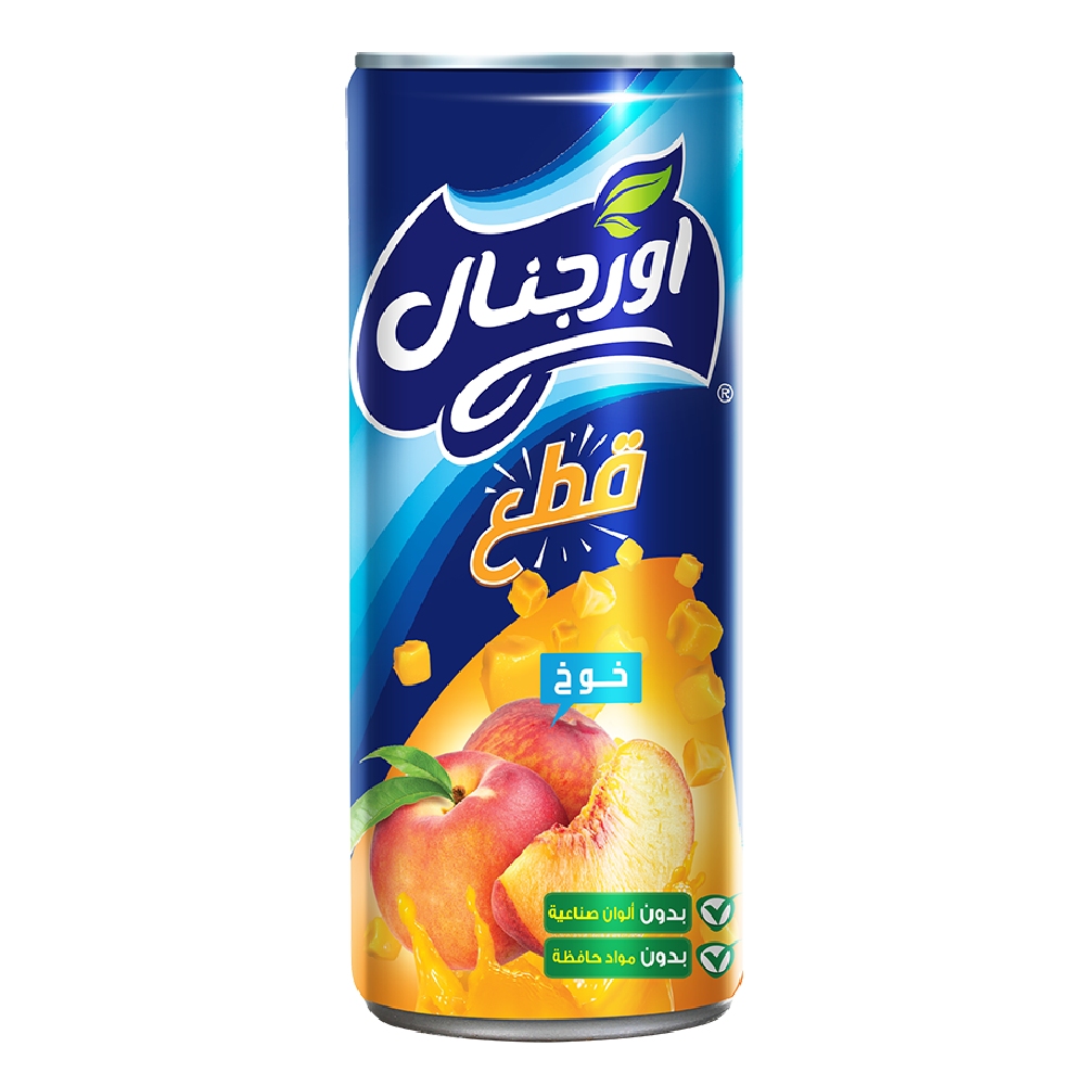 شراب اوريجنال خوخ حبيبات 240مل