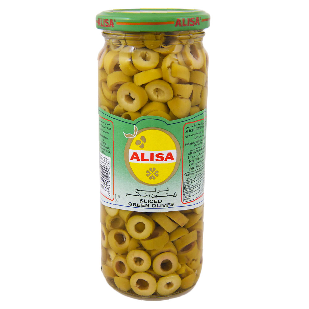 زيتون اليسا اخضر شرائح 230ج