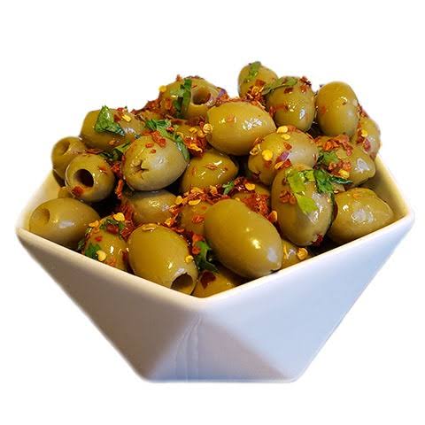 زيتون مغربي اخضر مع الشطة 10ك