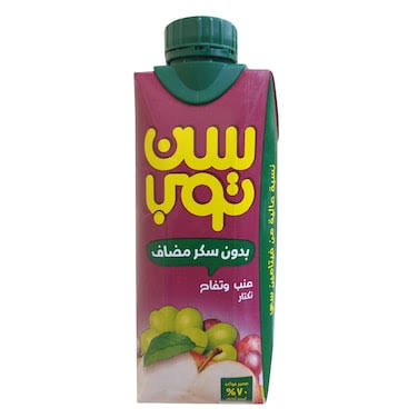نكتار سن توب عنب وتفاح 330مل