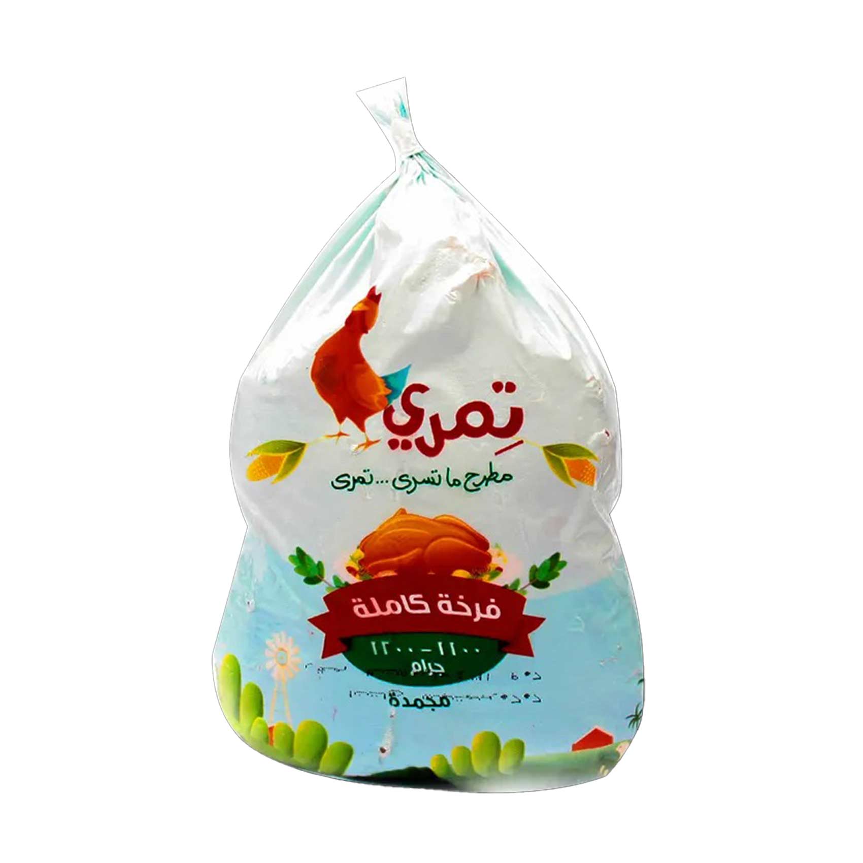 دجاجة تمرى كاملة مجمدة 1100-1200ج