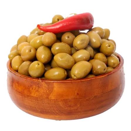 زيتون مغربي اخضر مع الشطة 1ك