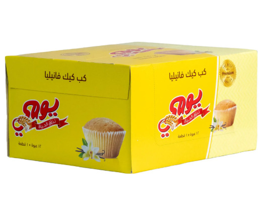 كب كيك يومي فانيليا 12×30ج