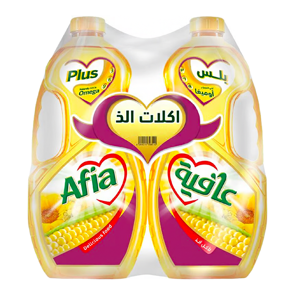 زيت عافية ذرة بلس اوميجا2×1.5ل