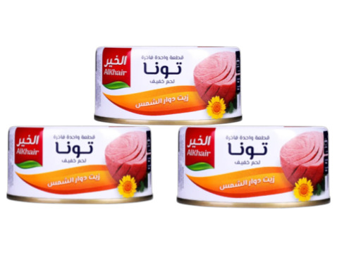 تونة الخير خفيف متماسكة 3×185ج
