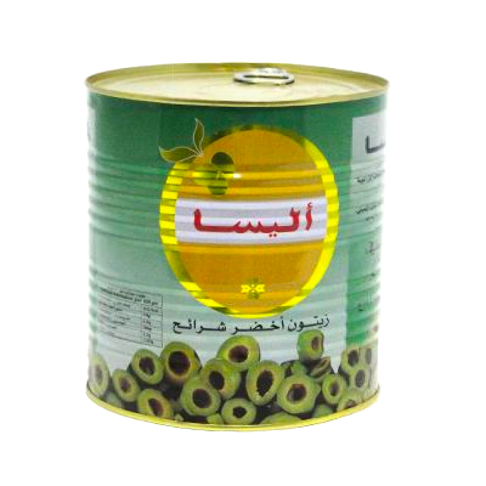 زيتون اليسا اخضر شرائح 3150ج